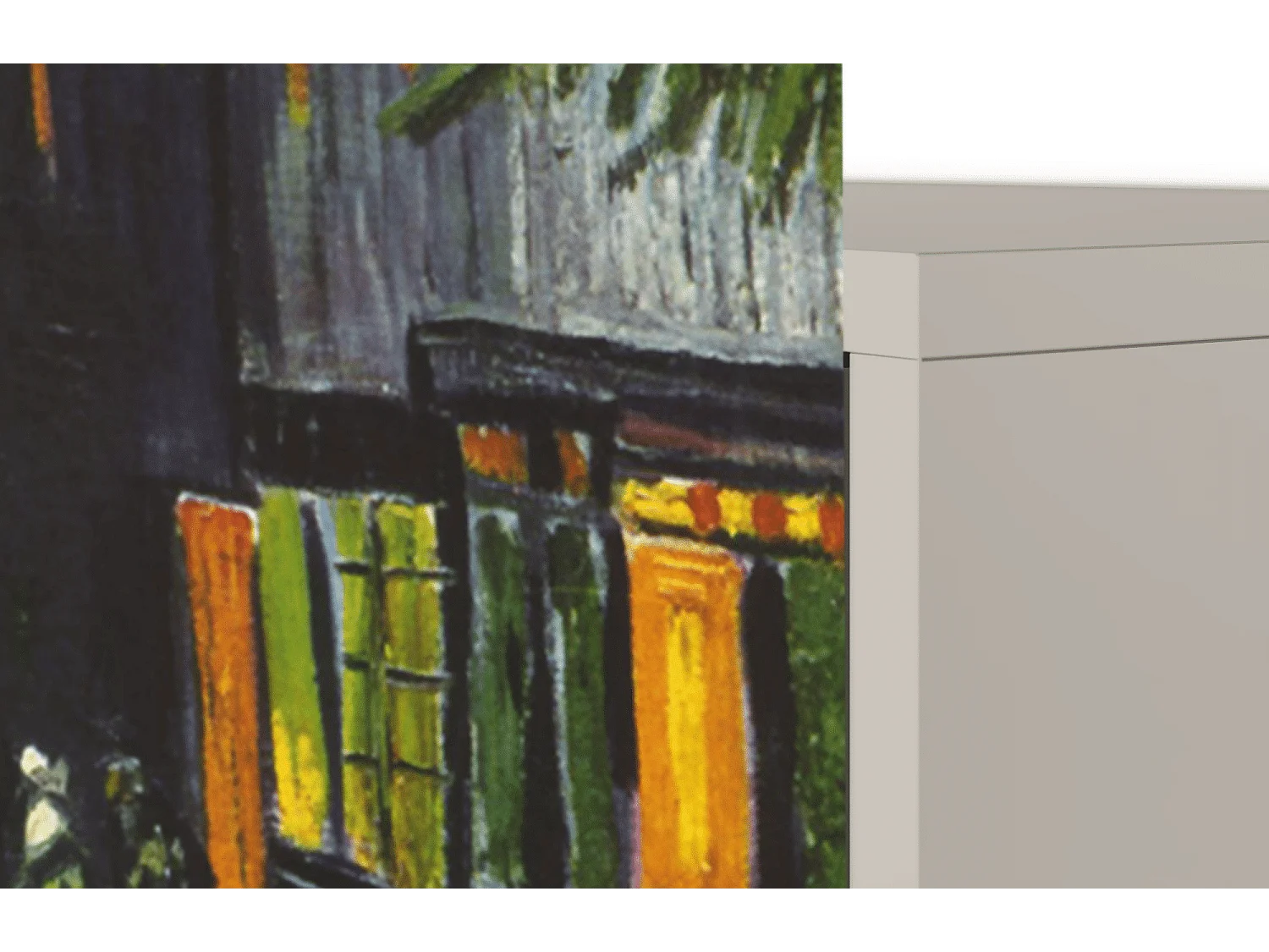 Kredens - 115х84х41 cm - S3 - Café Terrace at Night, Piaskowy