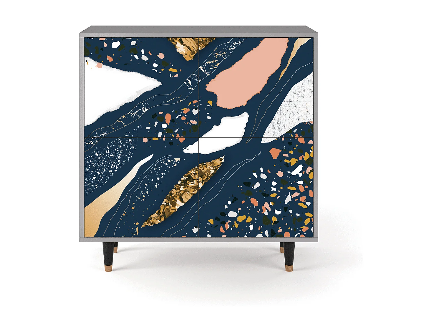 Dressoir - 94x96x48 cm - BS3 - Nude Iceberg, Grijs