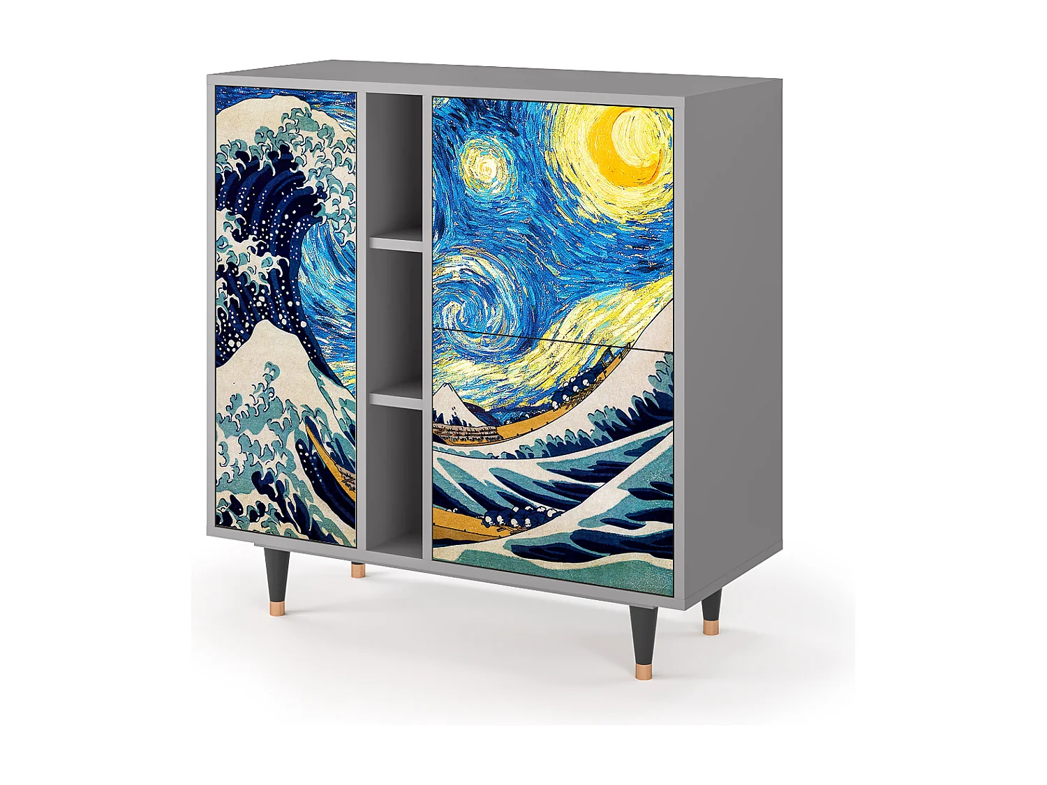 Credenza - 94х96х41 cm - BS5 - Great Wave, Grigio