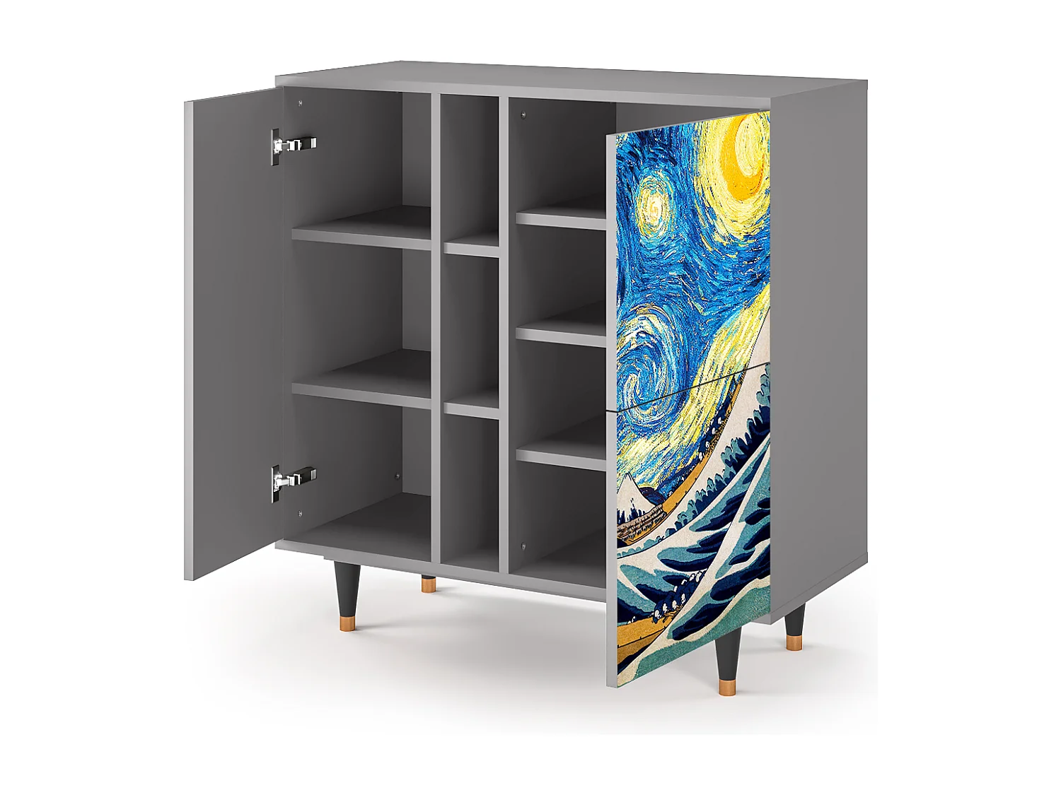 Credenza - 94х96х41 cm - BS5 - Great Wave, Grigio