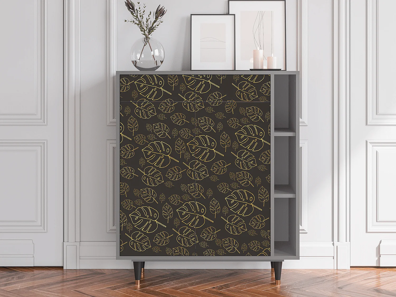 Buffet - 96х110х41 cm - BS6 - Fall Of The Leaves, Gris