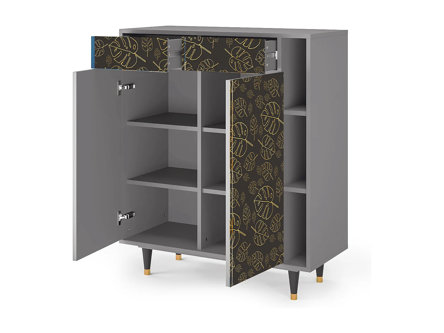 Buffet - 96х110х41 cm - BS6 - Fall Of The Leaves, Gris