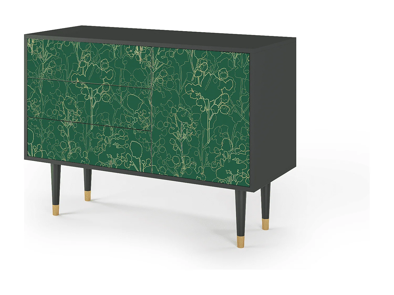 Credenza - 115х84х41 cm - S3 - Emerald Forest, Antracite