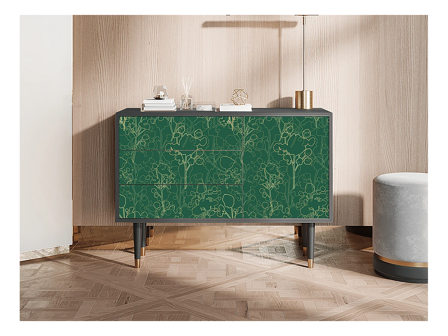 Buffet - 115х84х41 cm - S3 - Emerald Forest, Anthracite