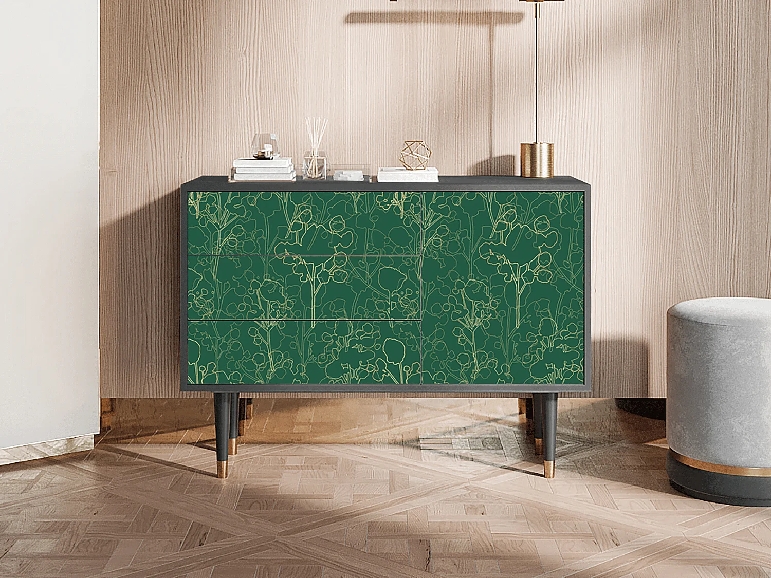 Buffet - 115х84х41 cm - S3 - Emerald Forest, Anthracite