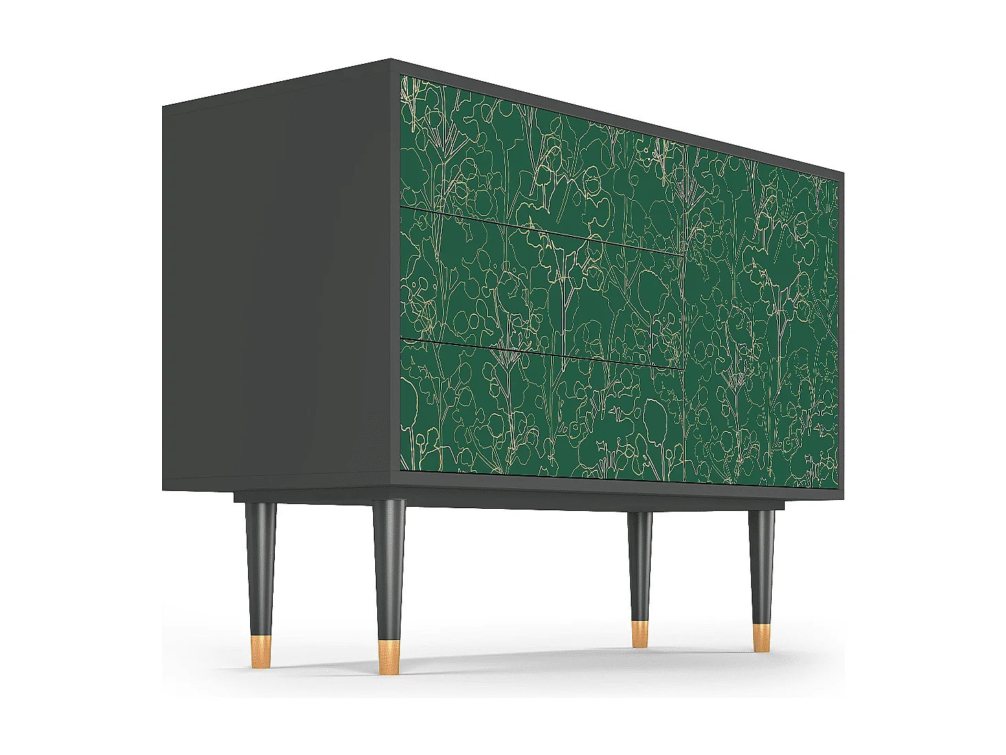 Buffet - 115х84х41 cm - S3 - Emerald Forest, Anthracite