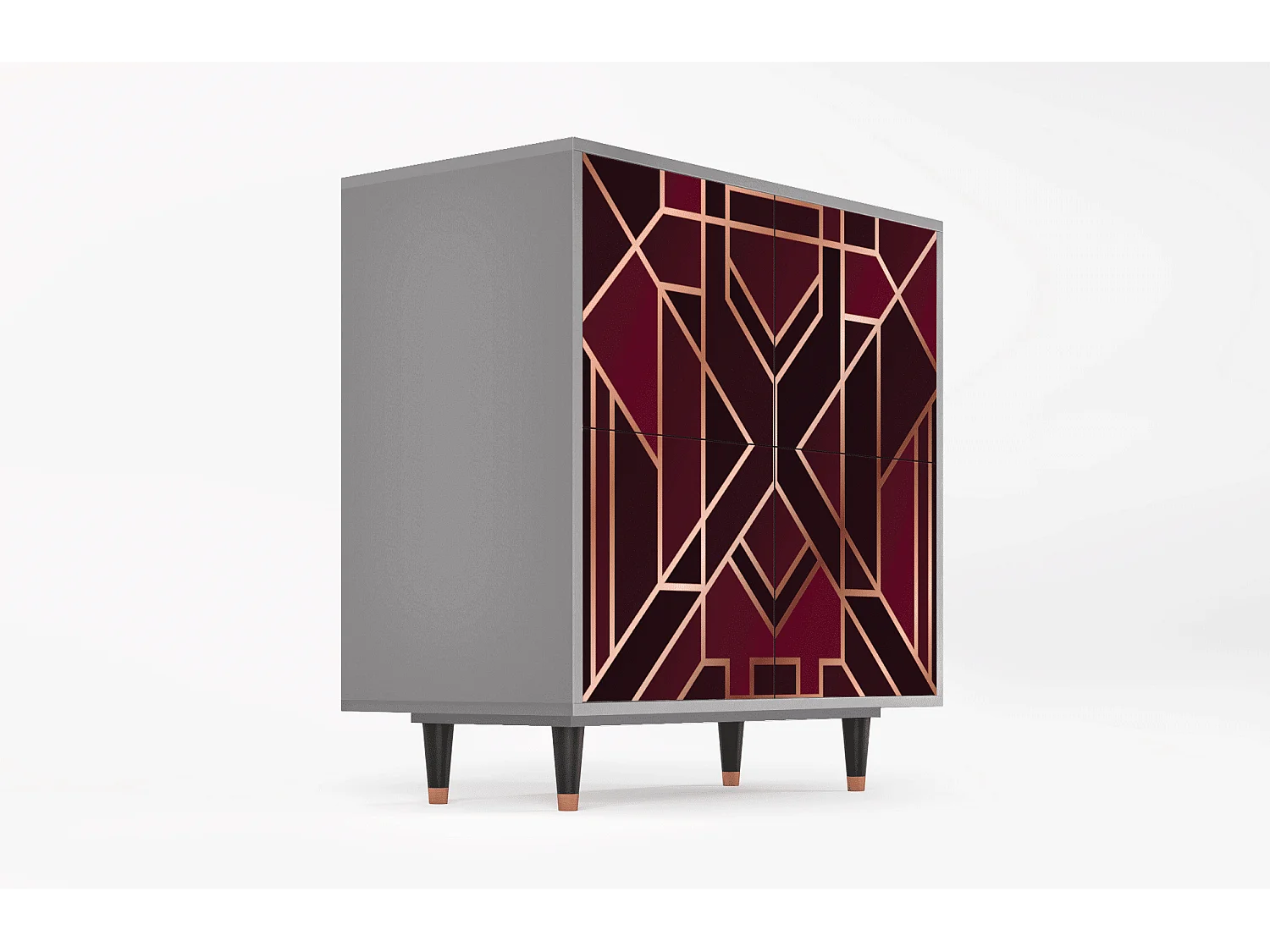 Buffet - 94x96x48 cm - BS3 - Burgundy Jewelery, Gris