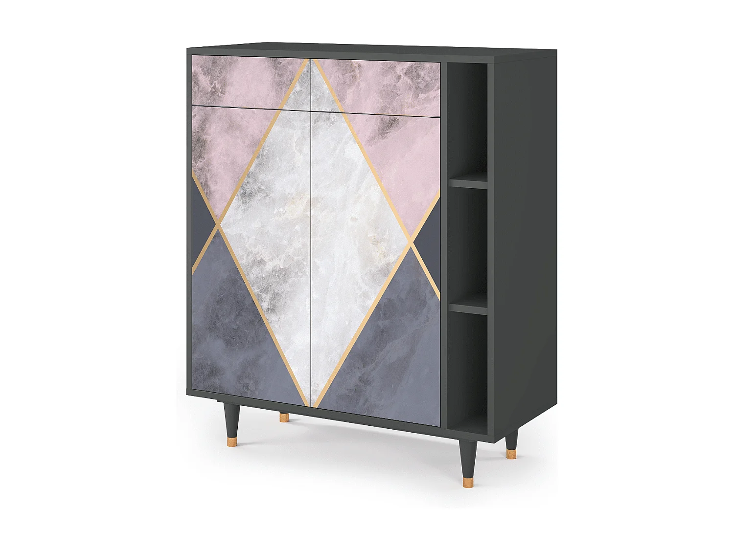 Aparador - 96х110х41 cm - BS6 - Ideal Harmony, Antracite