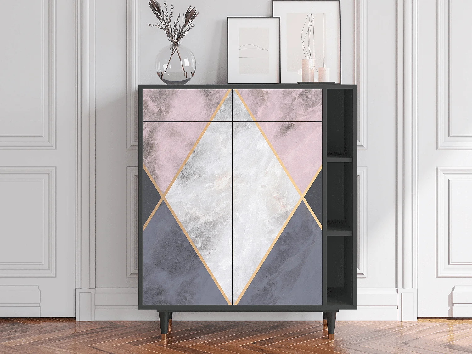 Credenza - 96х110х41 cm - BS6 - Ideal Harmony, Antracite