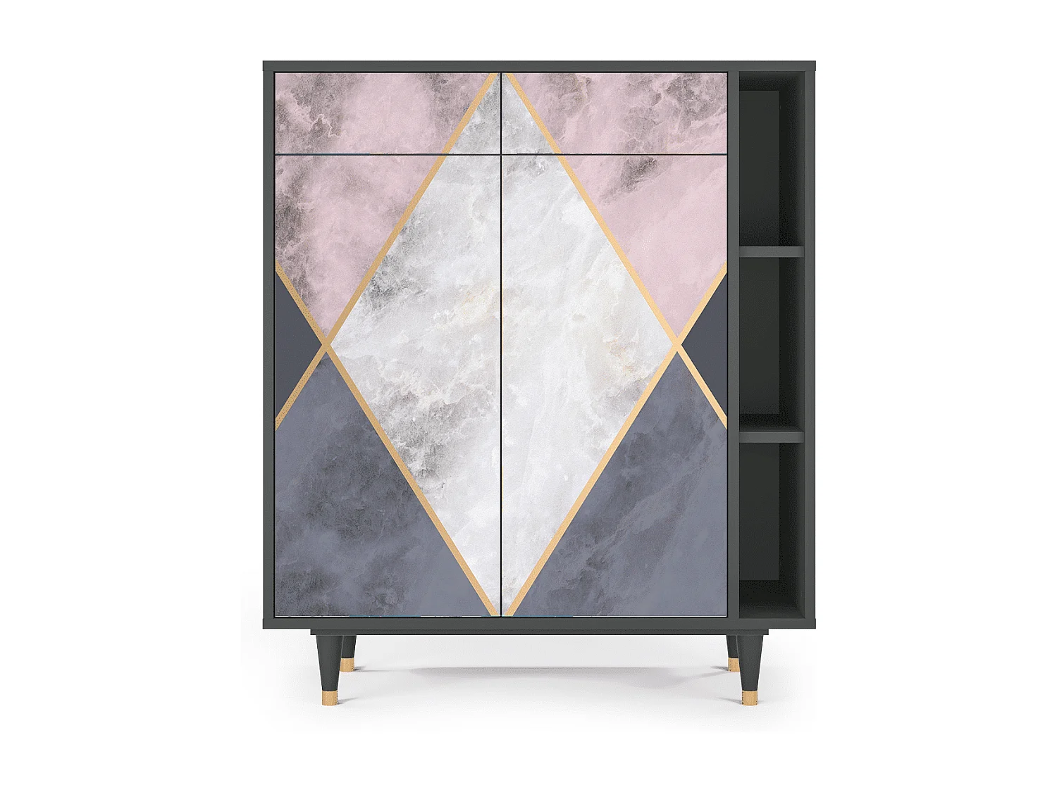 Credenza - 96х110х41 cm - BS6 - Ideal Harmony, Antracite