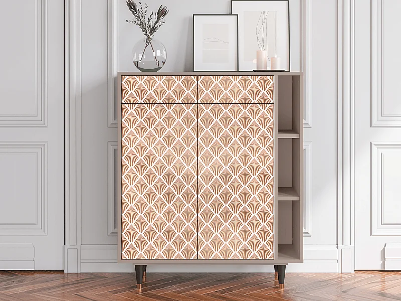 Dressoir - 96х110х41 cm - BS6 - Pastel Sunrise, Latte