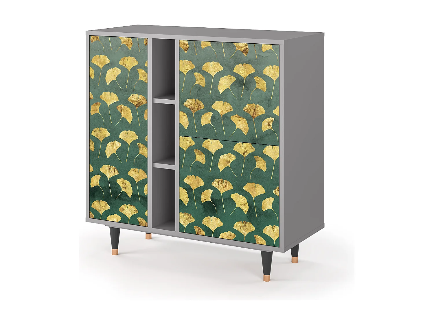 Buffet - 94х96х41 cm - BS5 - Gingko leaves, Gris