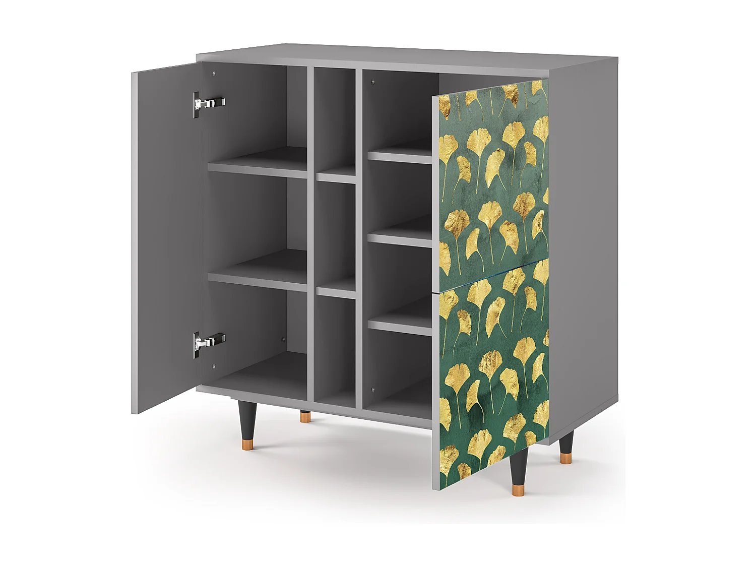 Buffet - 94х96х41 cm - BS5 - Gingko leaves, Gris