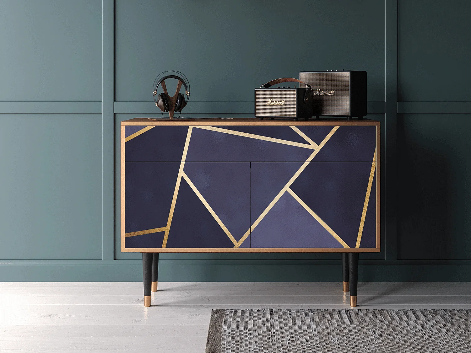 Credenza - 115x85x48 cm - BS4 - The Amethyst, Noce