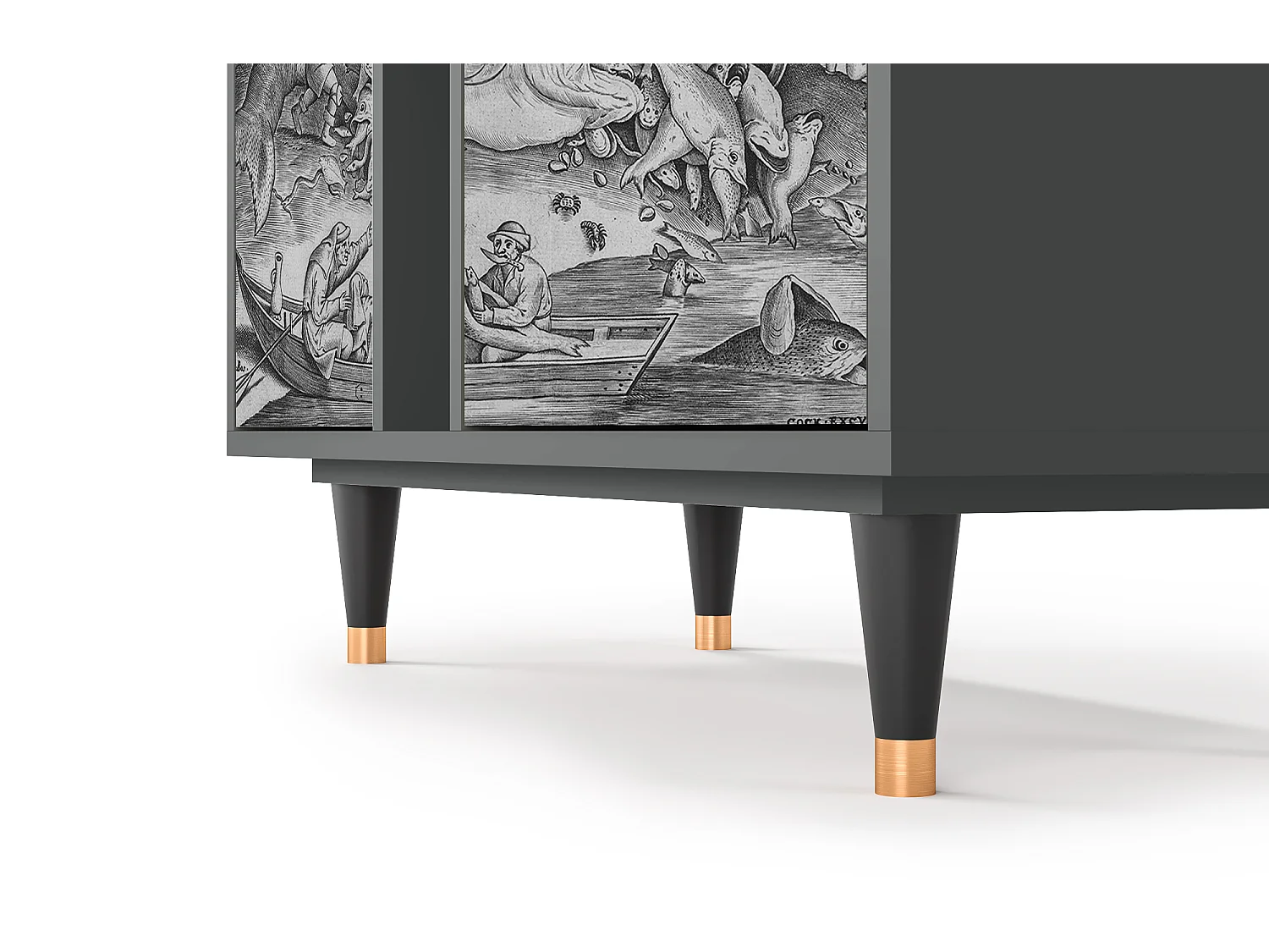 Buffet - 94х96х41 cm - BS5 - Big Fish Eat Little, Anthracite