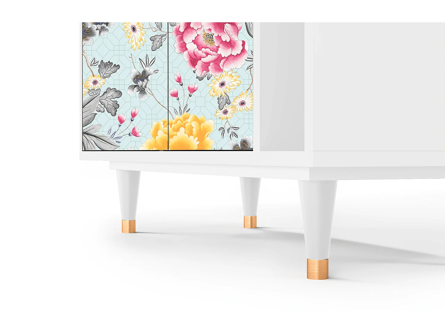 Kredens - 96х110х41 cm - BS6 - Sky Garden, Biały