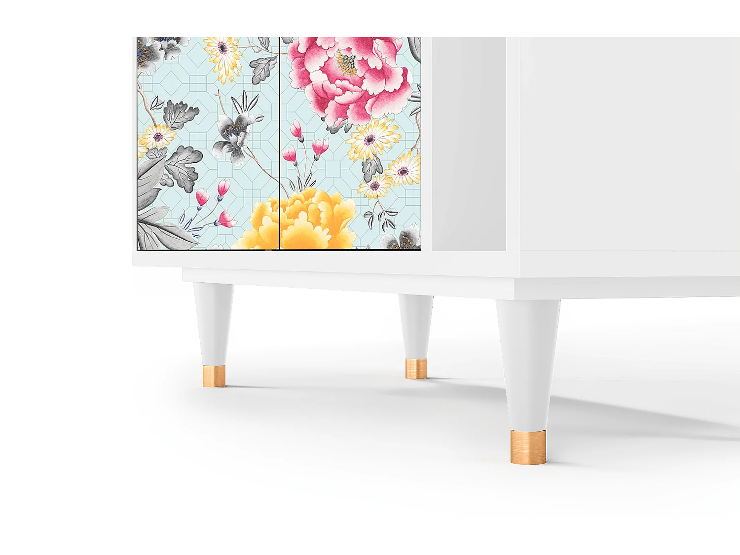 Kredens - 96х110х41 cm - BS6 - Sky Garden, Biały