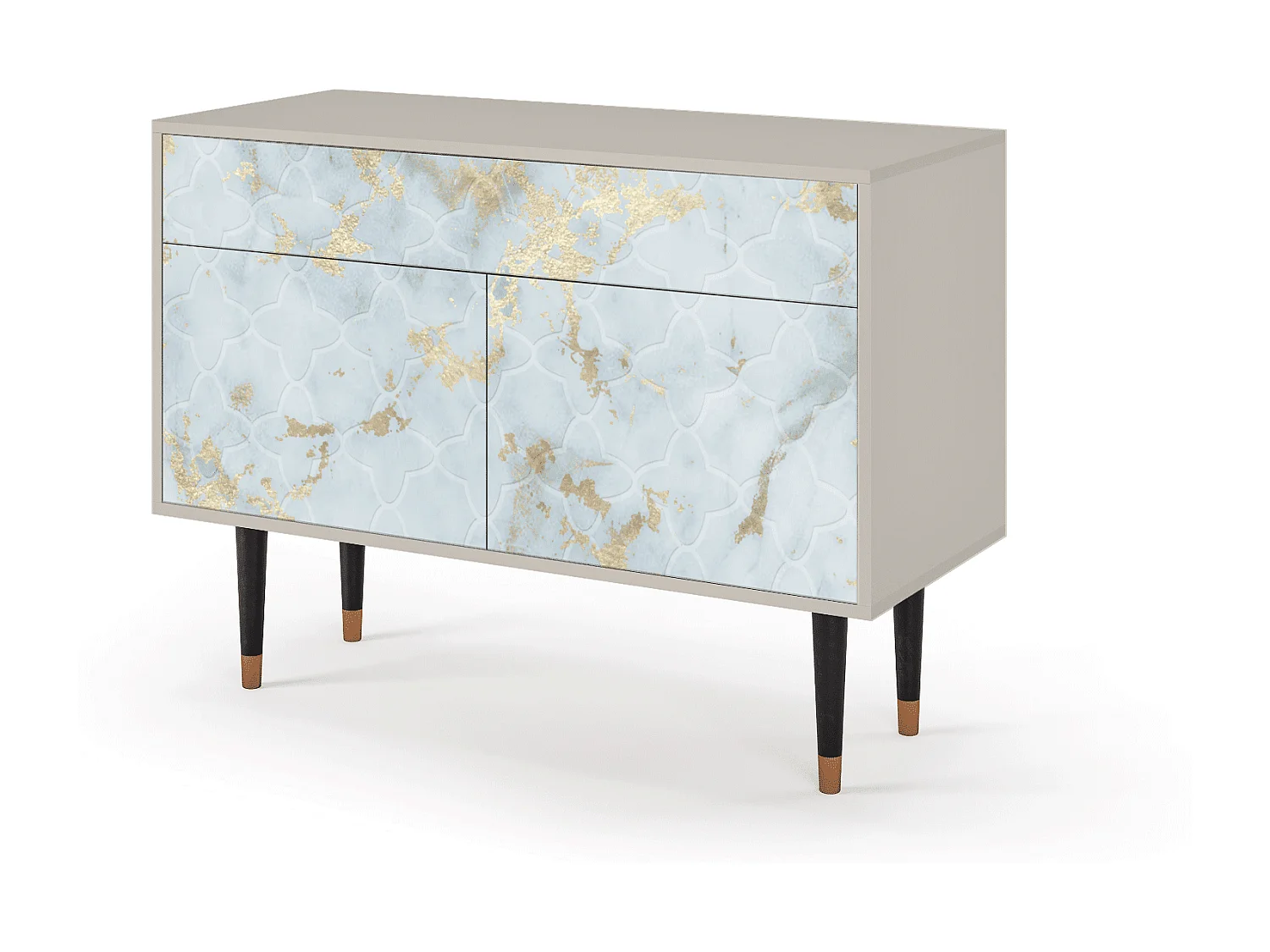 Kredens - 115x85x48 cm - BS4 - Golden Waves, Piaskowy