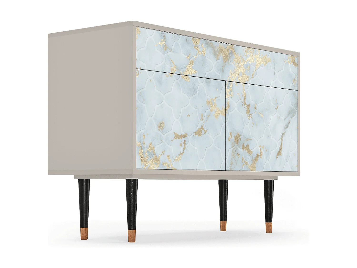 Kredens - 115x85x48 cm - BS4 - Golden Waves, Piaskowy