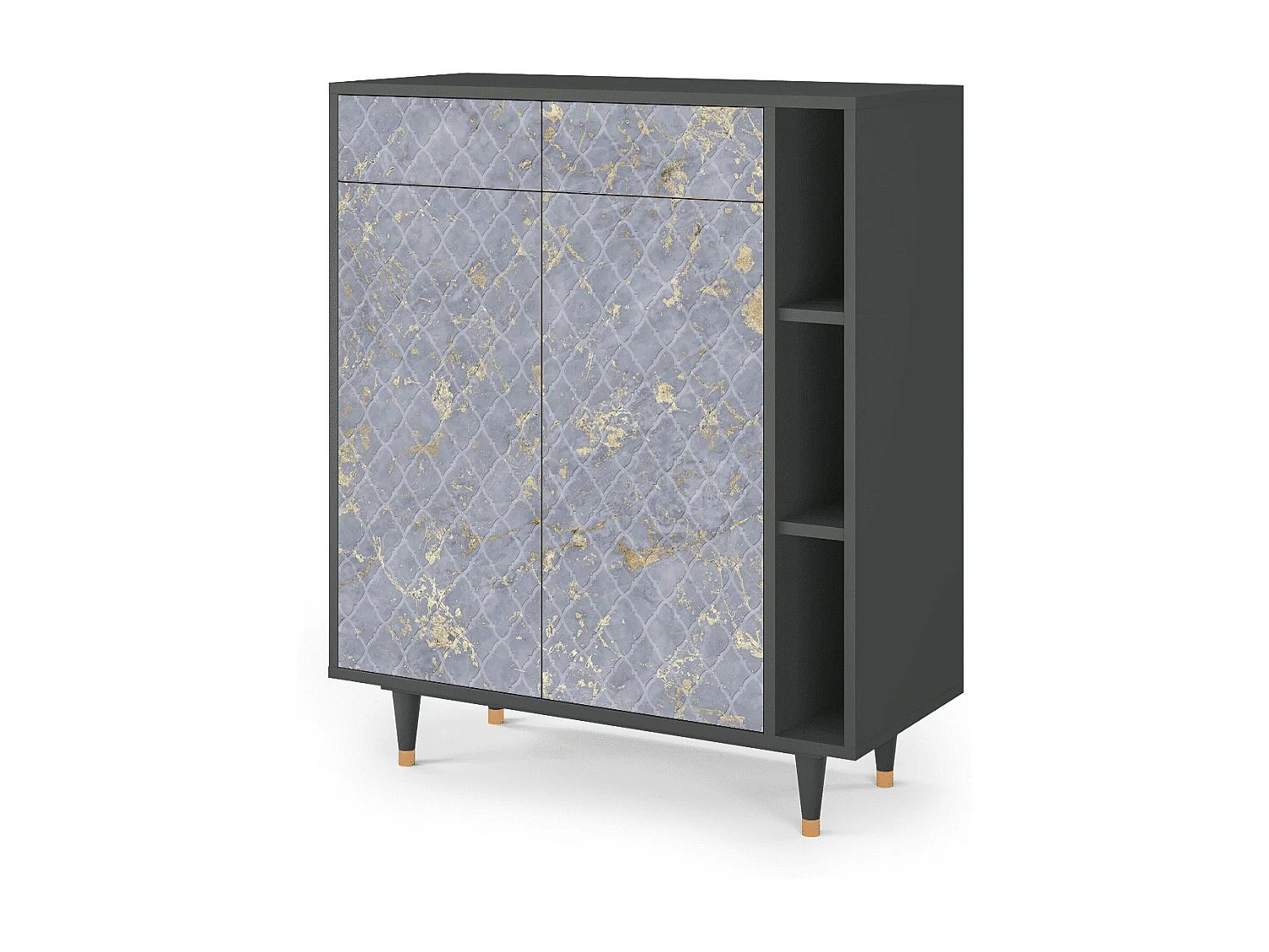 Aparador - 96х110х41 cm - BS6 - Golden Smoke, Antracite