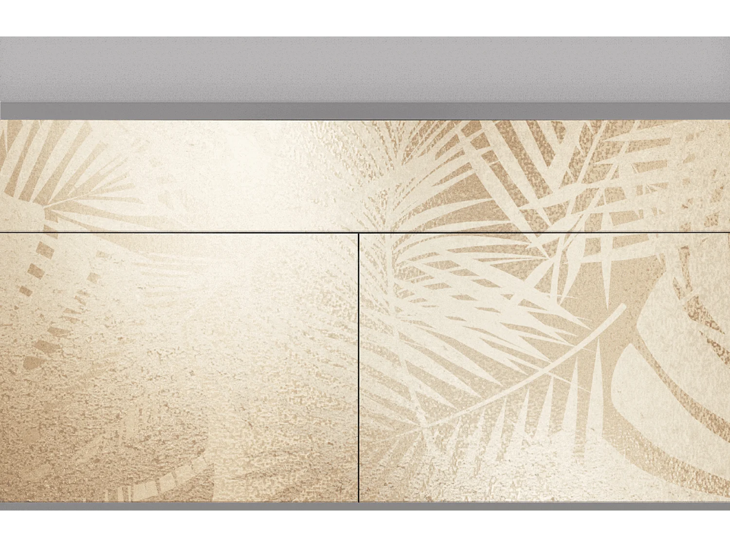 Kredens - 115x85x48 cm - BS4 - Plant of the Dessert, Szary