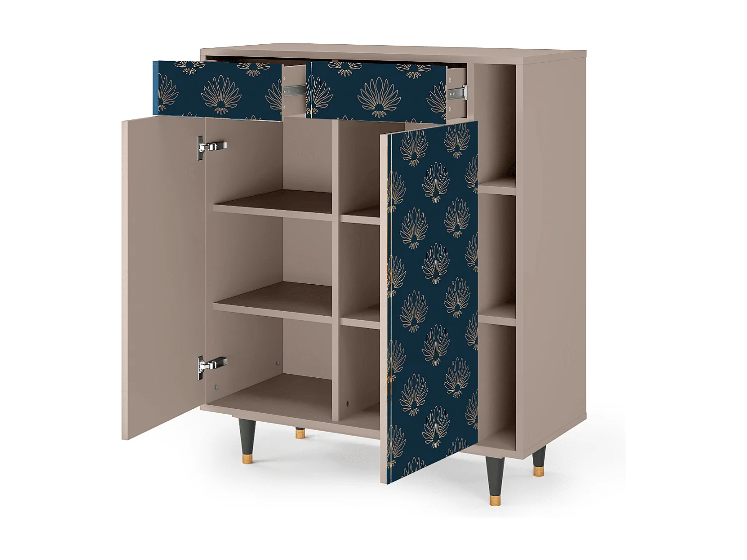 Sideboard - 96х110х41 cm - BS6 - Blue Lotus, Latte