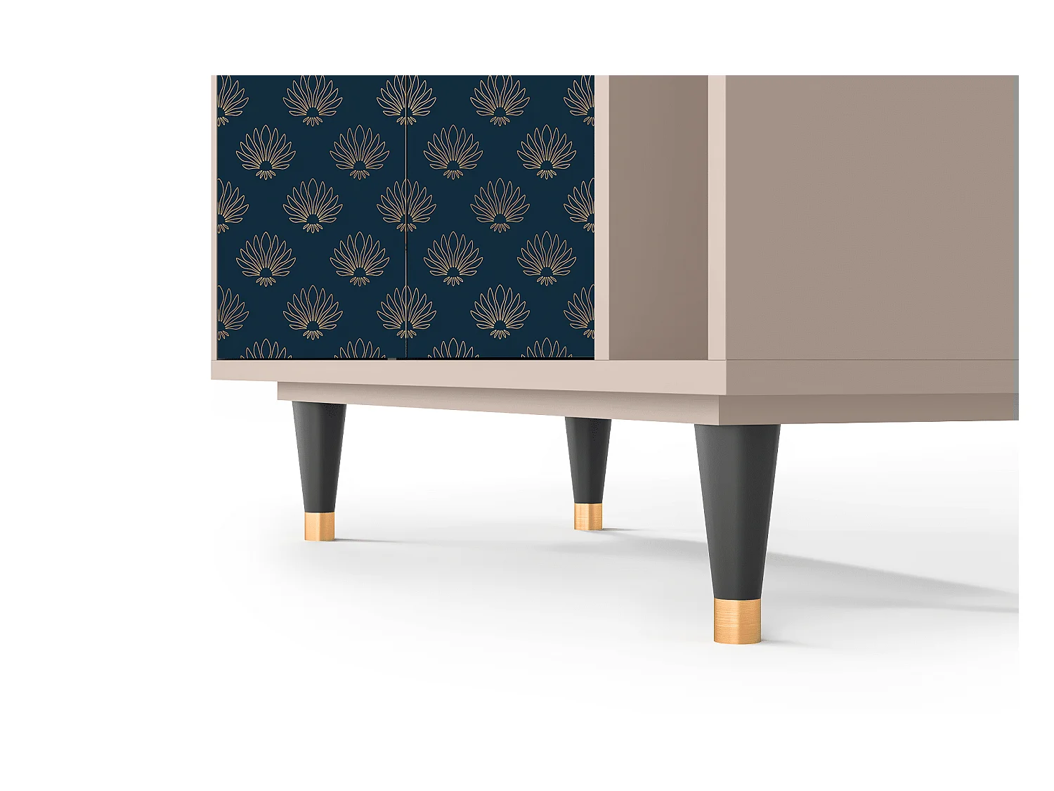 Kredens - 96х110х41 cm - BS6 - Blue Lotus, Latte