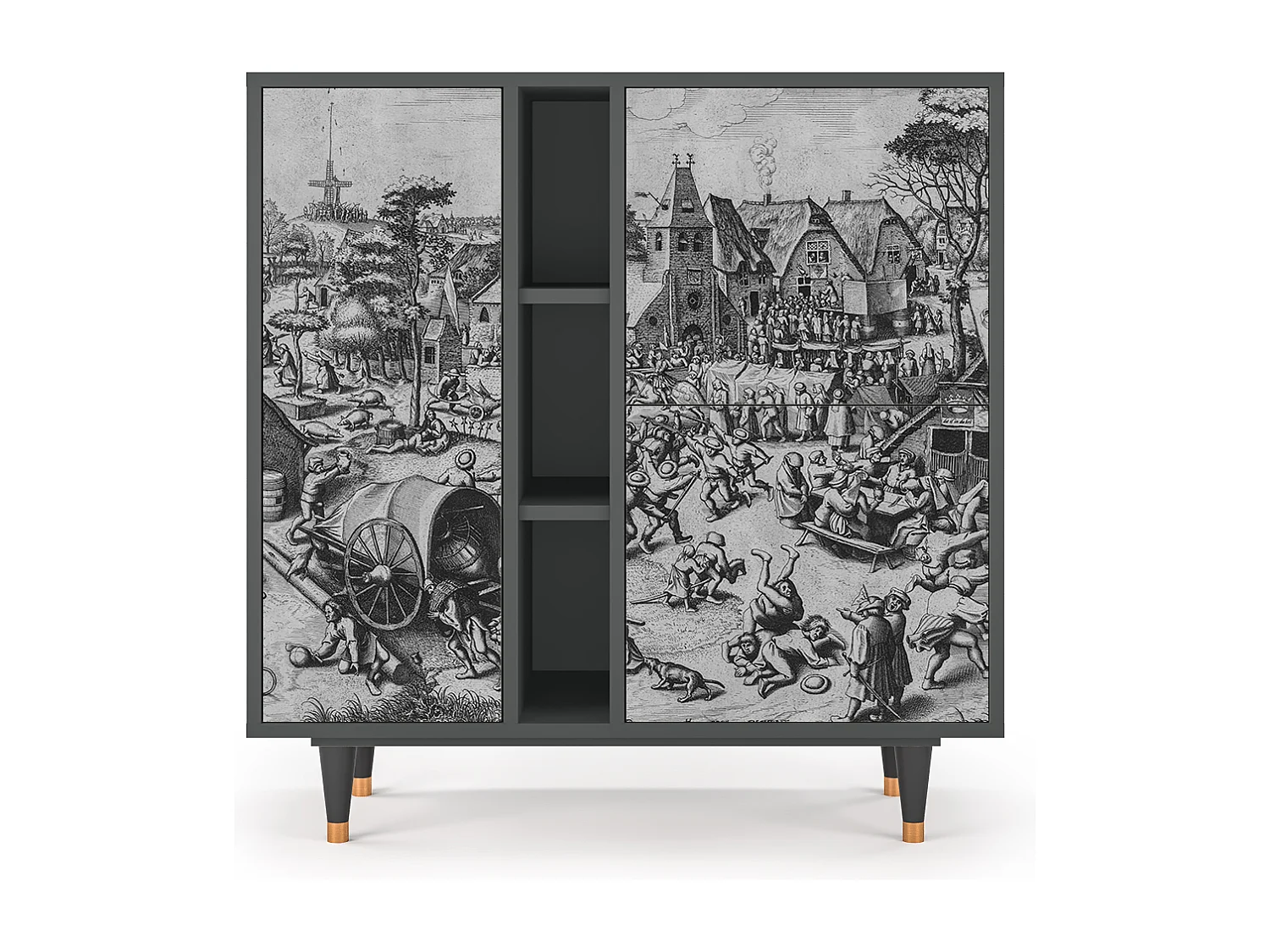 Buffet - 94х96х41 cm - BS5 - The Festival of Saint, Anthracite