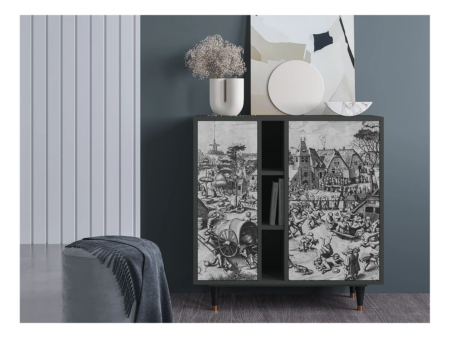 Sideboard - 94х96х41 cm - BS5 - The Festival of Saint, Anthrazit
