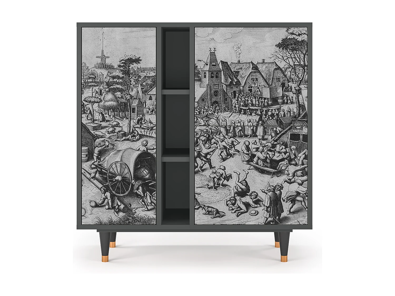 Buffet - 94х96х41 cm - BS5 - The Festival of Saint, Anthracite