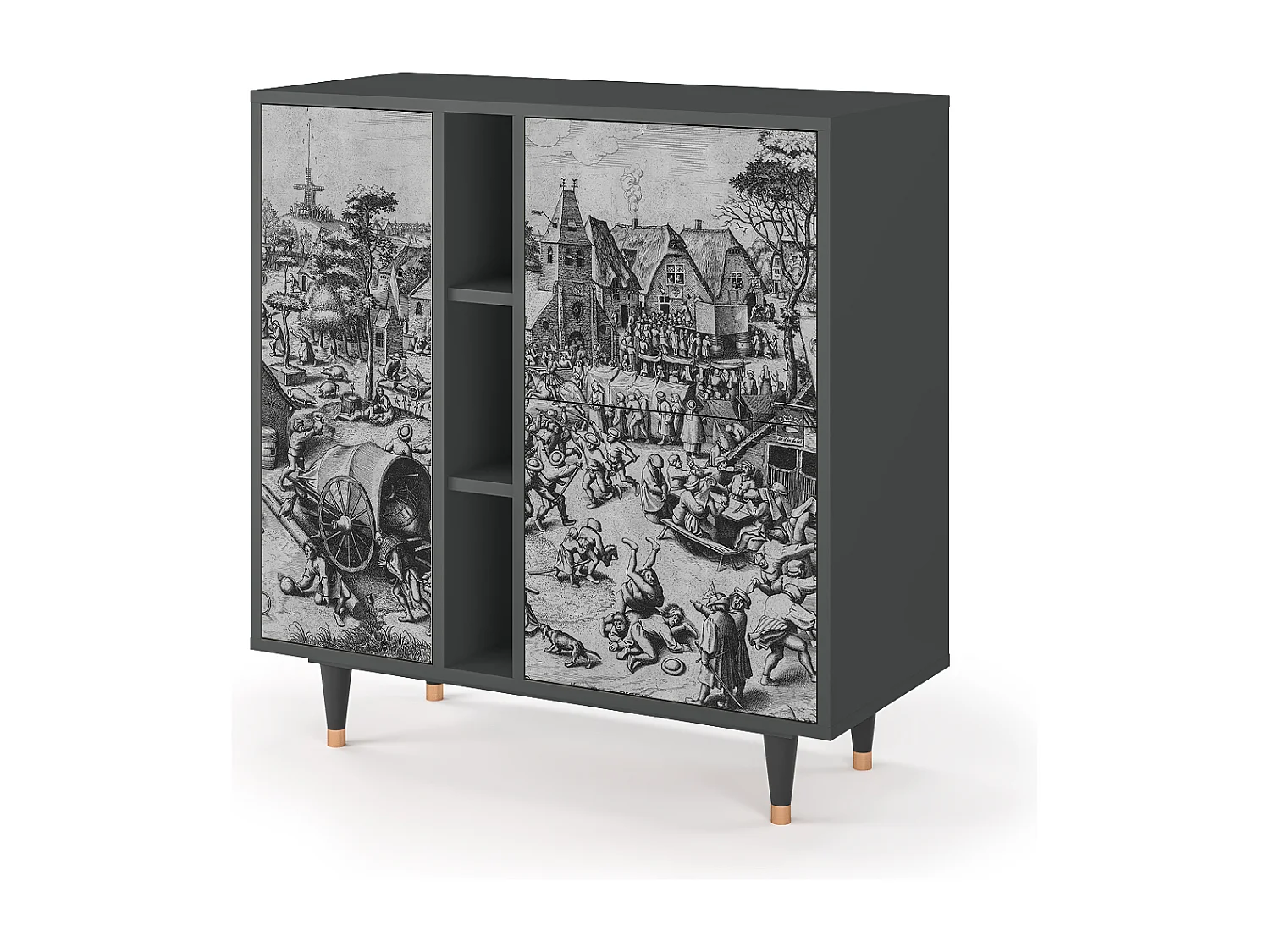 Buffet - 94х96х41 cm - BS5 - The Festival of Saint, Anthracite