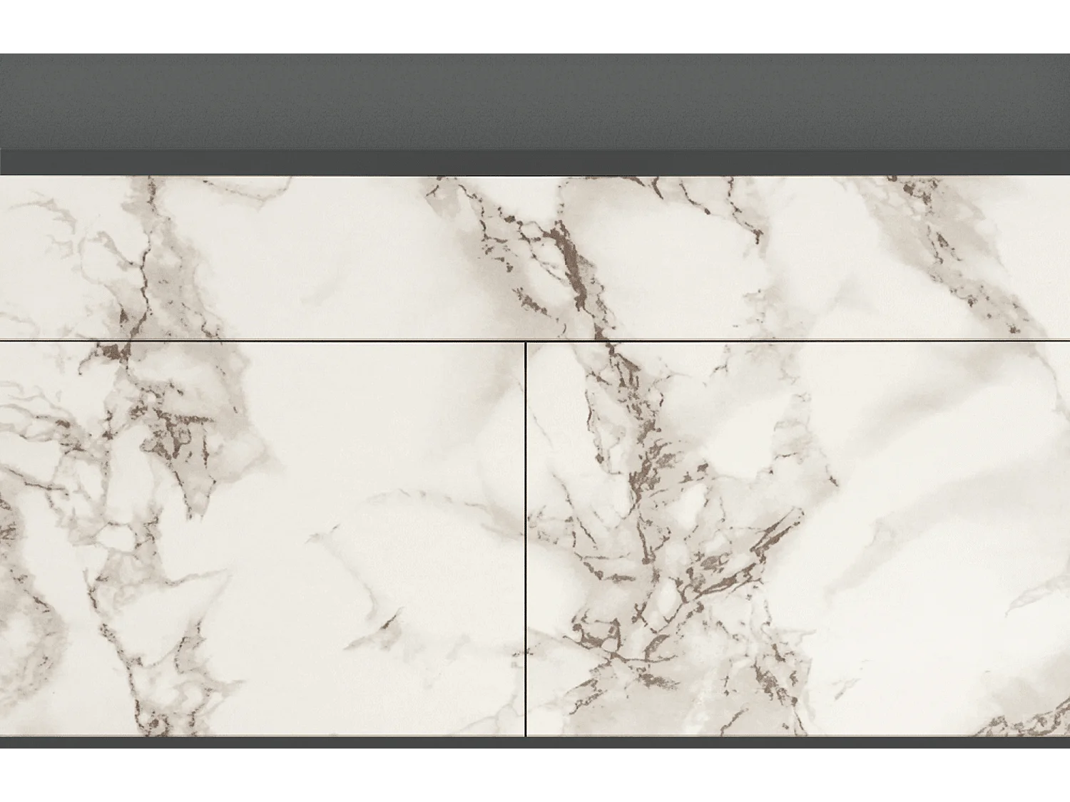 Aparador - 115x85x48 cm - BS4 - Milk Marble, Antracite