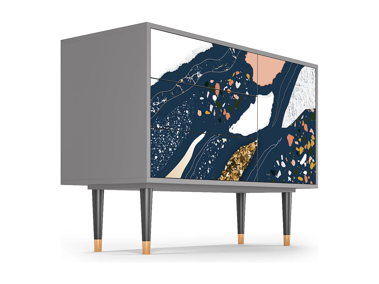Sideboard - 115х84х41 cm - S3 - Nude Iceberg, Grau