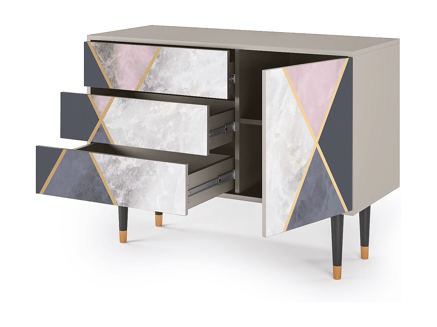 Dressoir - 115х84х41 cm - S3 - Ideal Harmony, Zand