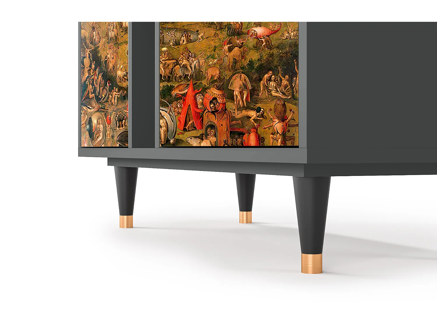 Kredens - 94х96х41 cm - BS5 - Garden of Delights , Antracyt