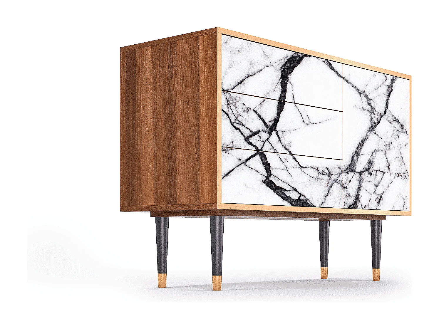 Buffet - 115х84х41 cm - S3 - Raven Marble, Noyer