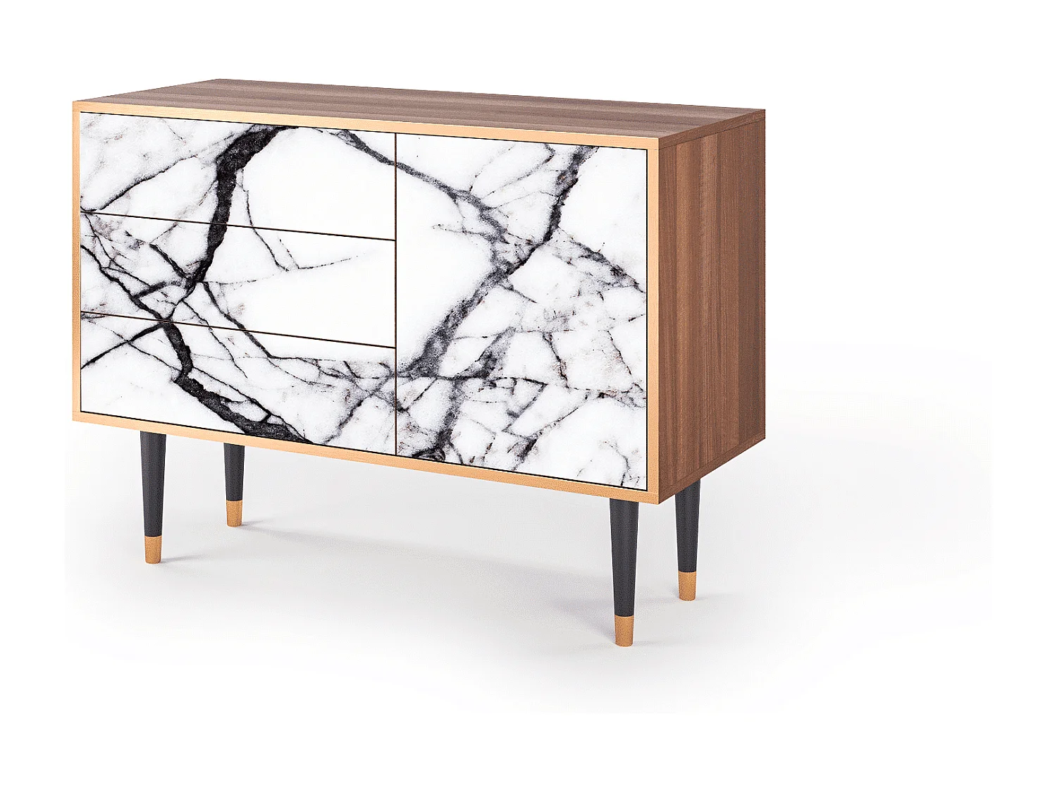Buffet - 115х84х41 cm - S3 - Raven Marble, Noyer