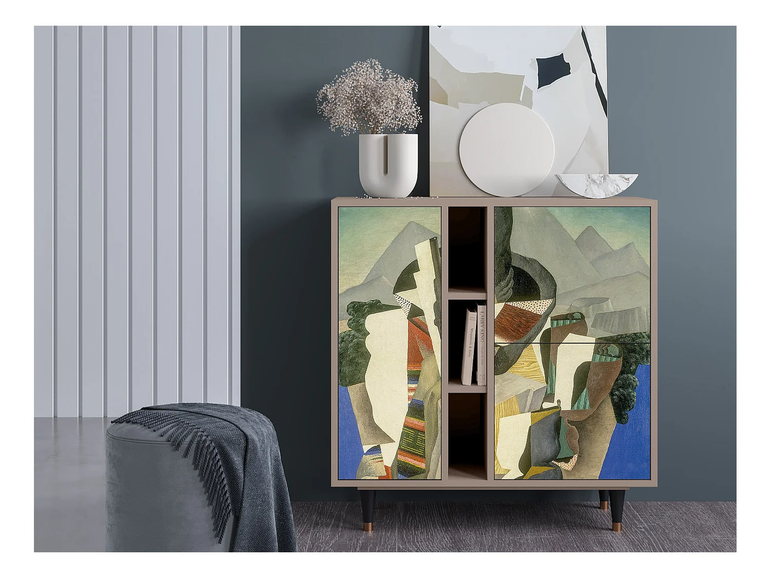 Buffet - 94х96х41 cm - BS5 - The Cubist Paintings , Latte