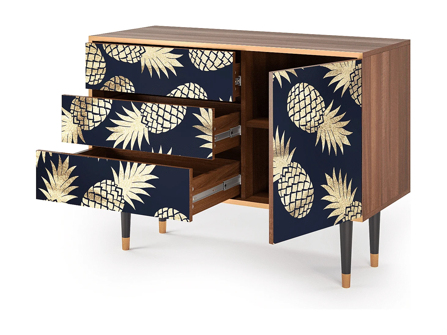 Buffet - 115х84х41 cm - S3 - Sunny Pineaple, Noyer