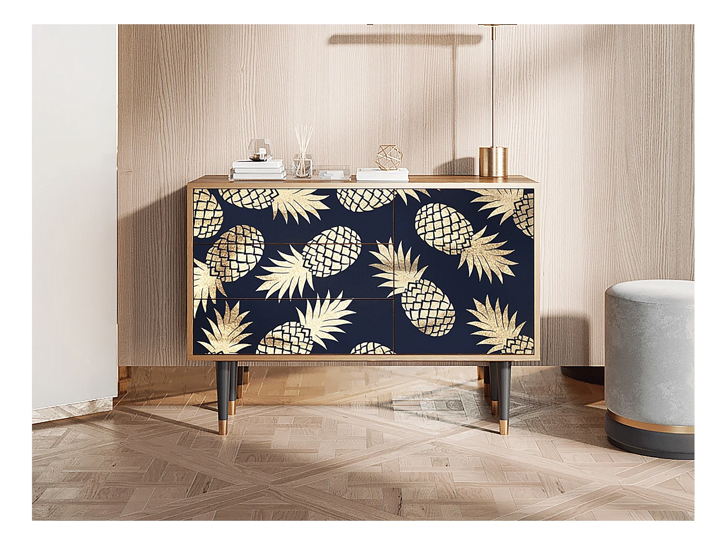 Buffet - 115х84х41 cm - S3 - Sunny Pineaple, Noyer