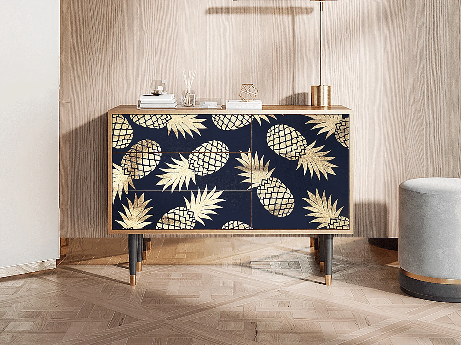 Credenza - 115х84х41 cm - S3 - Sunny Pineaple, Noce