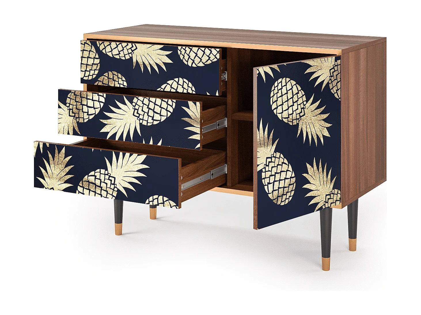 Credenza - 115х84х41 cm - S3 - Sunny Pineaple, Noce