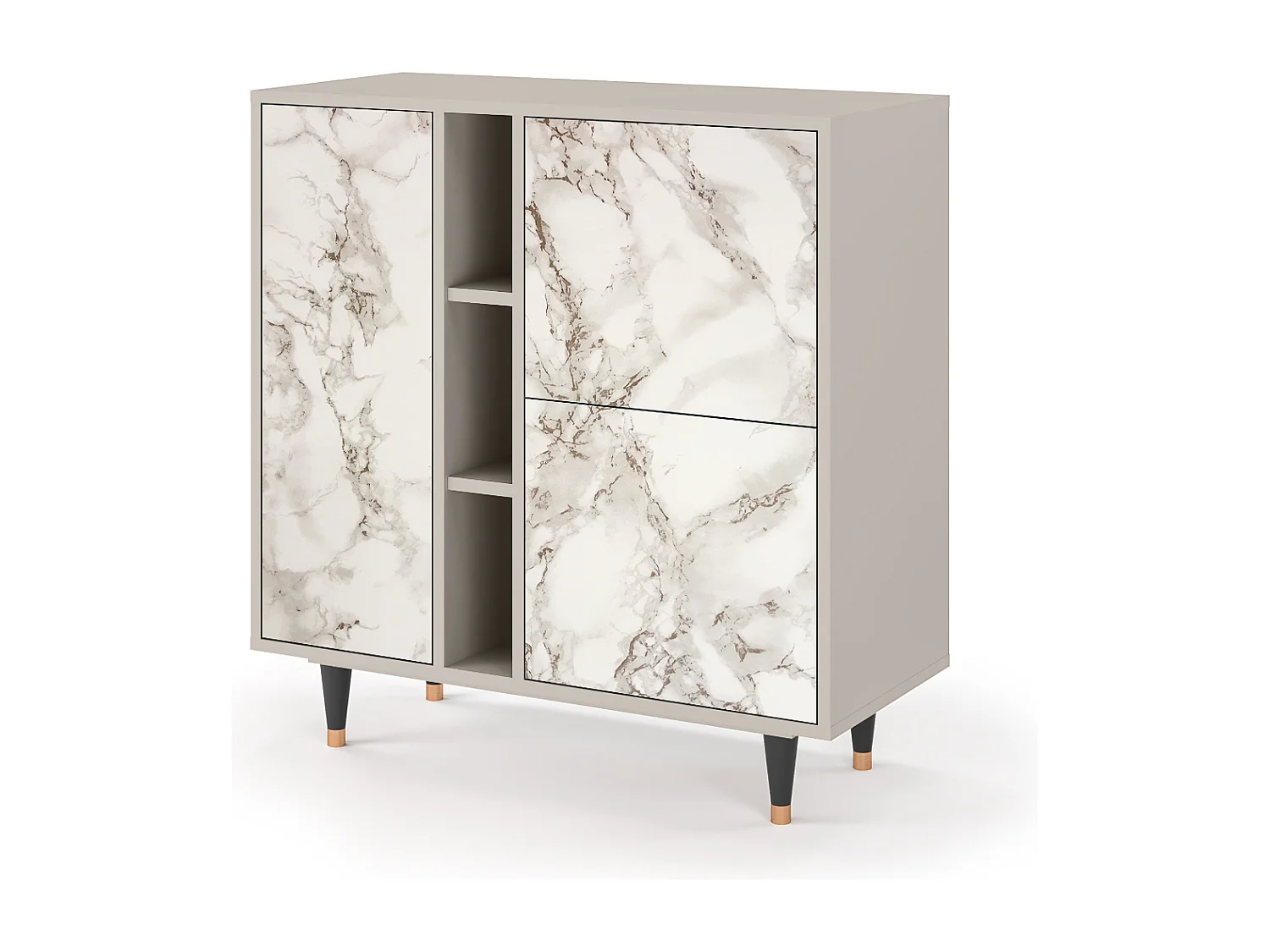 Buffet - 94х96х41 cm - BS5 - Milk Marble, Sable