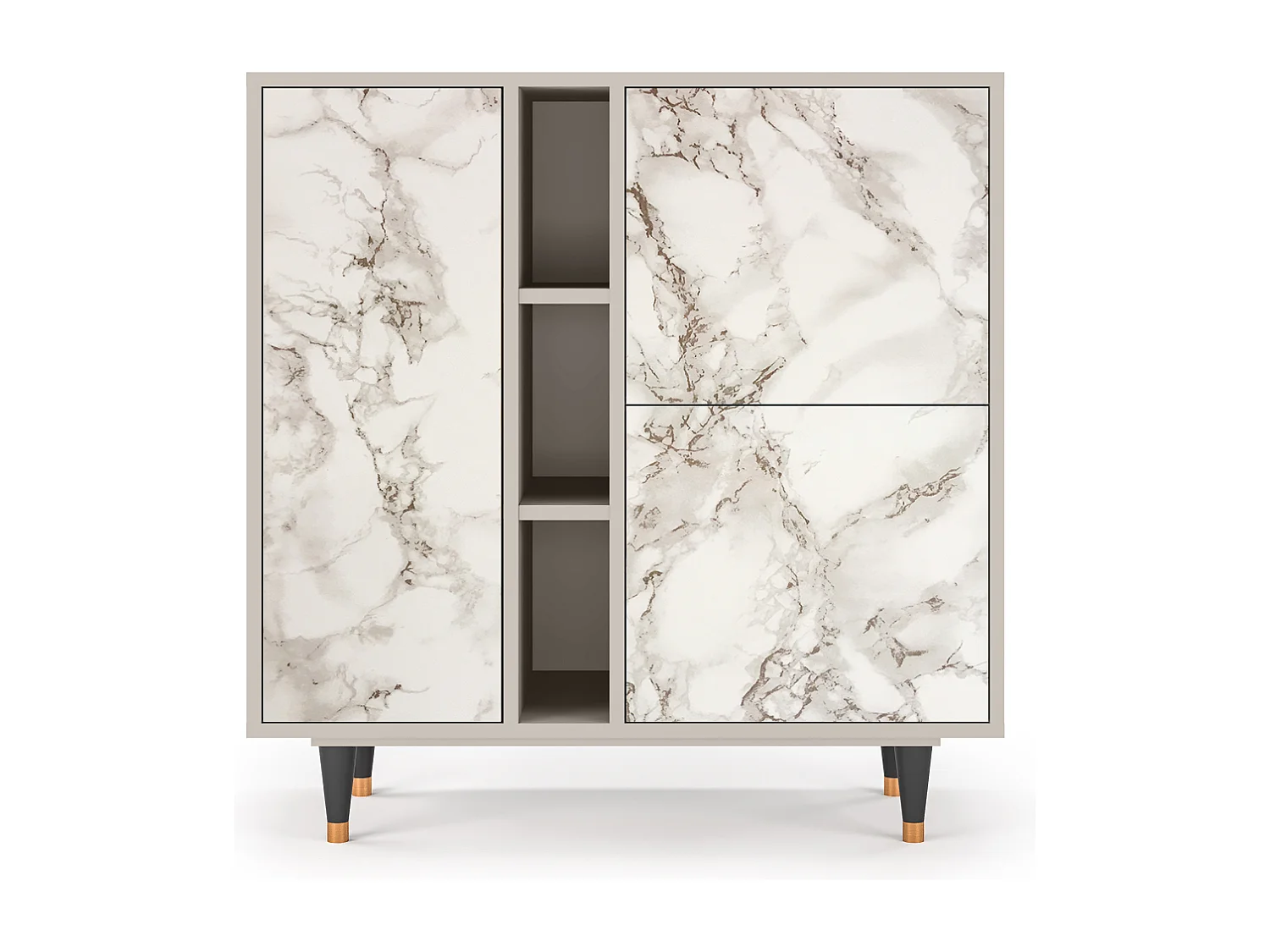 Credenza - 94х96х41 cm - BS5 - Milk Marble, Sabbia
