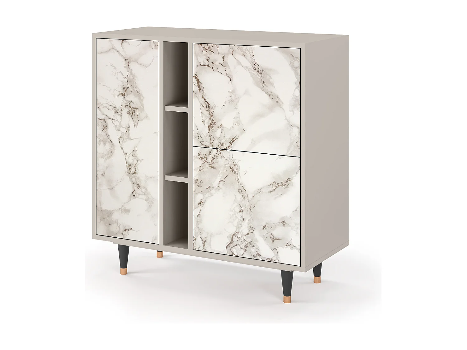 Credenza - 94х96х41 cm - BS5 - Milk Marble, Sabbia