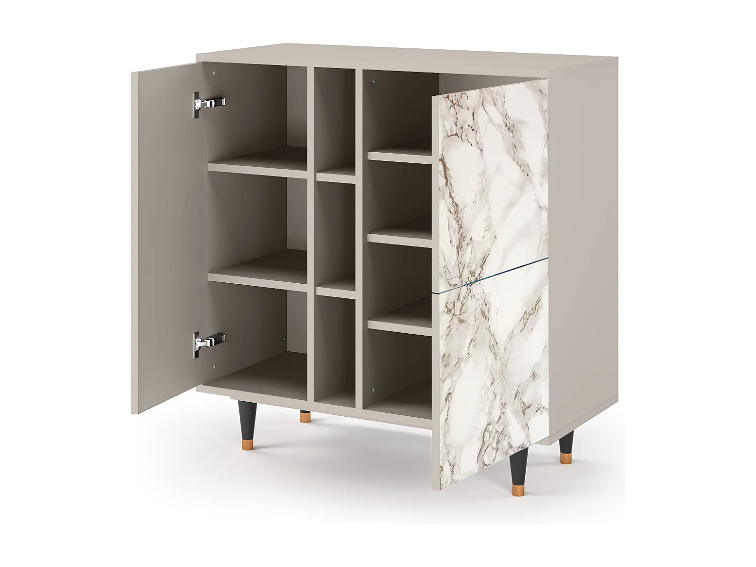 Credenza - 94х96х41 cm - BS5 - Milk Marble, Sabbia