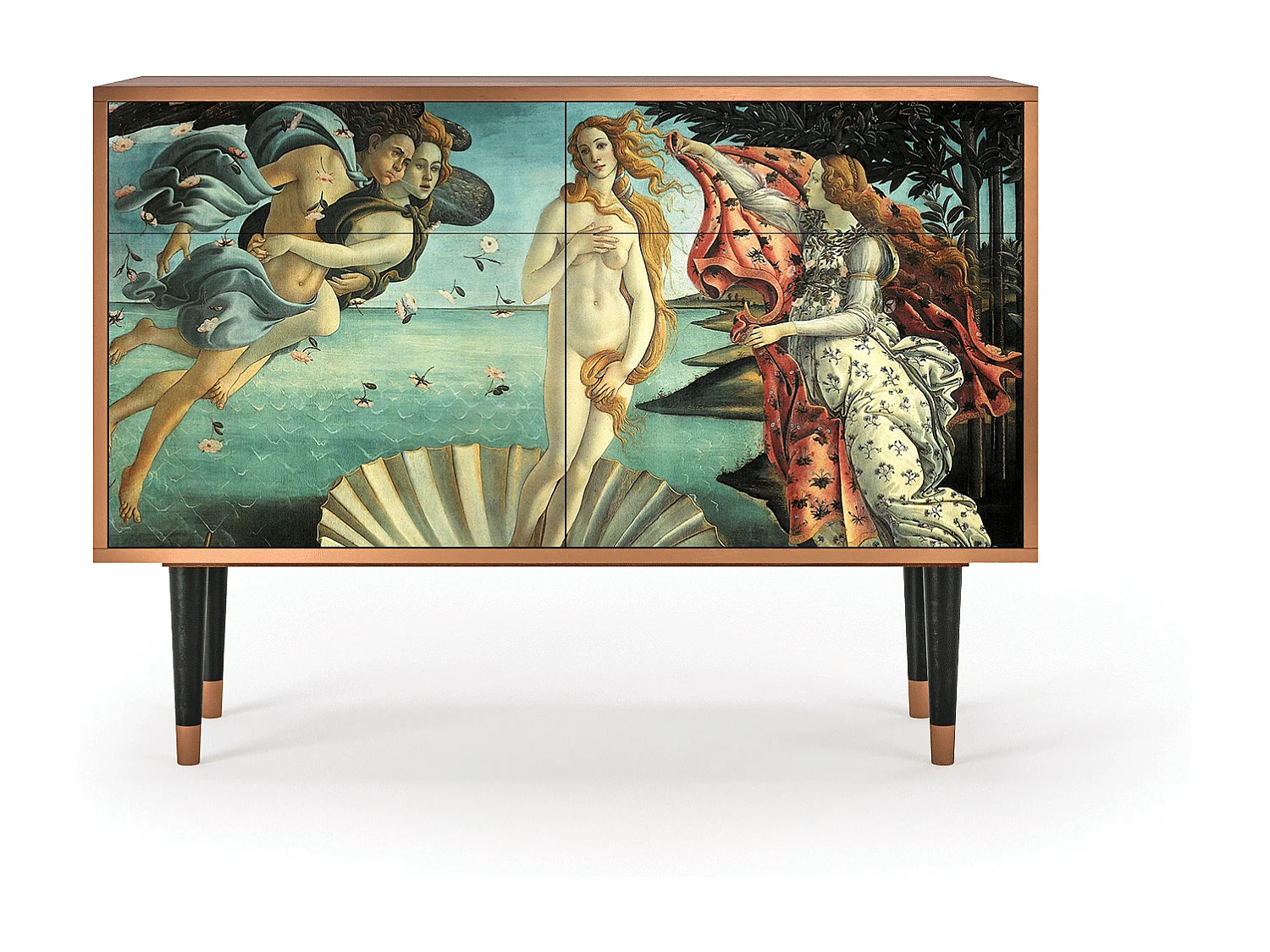 Kredens - 115x85x48 cm - BS4 - The Birth of Venus, Orzech