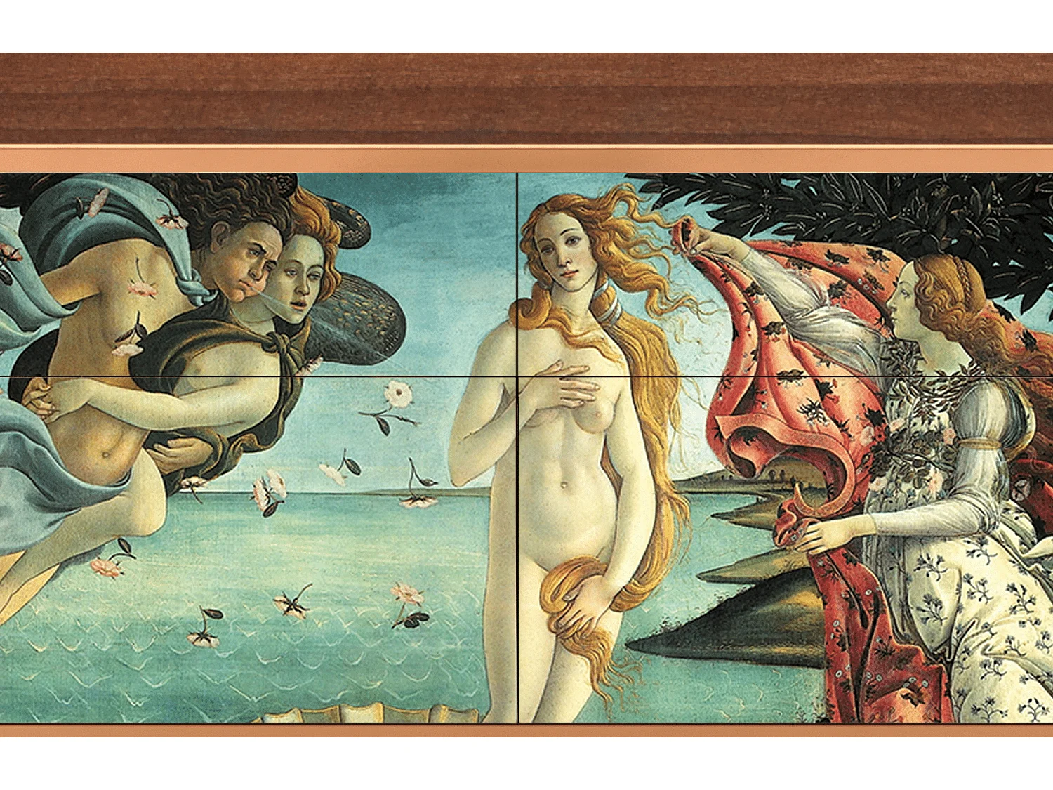 Kredens - 115x85x48 cm - BS4 - The Birth of Venus, Orzech