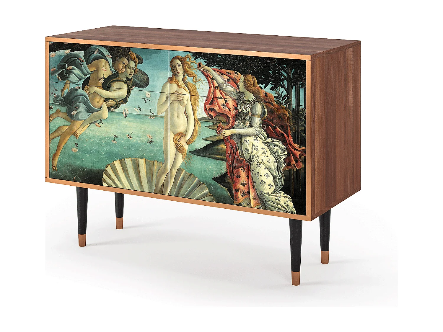 Kredens - 115x85x48 cm - BS4 - The Birth of Venus, Orzech