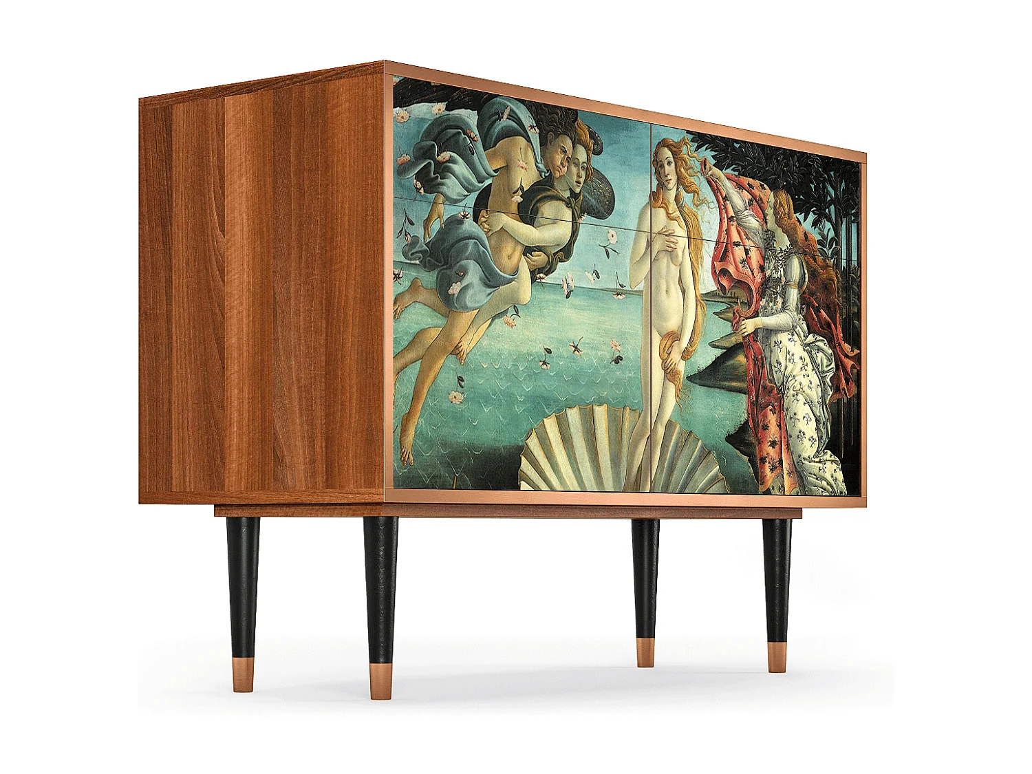 Kredens - 115x85x48 cm - BS4 - The Birth of Venus, Orzech